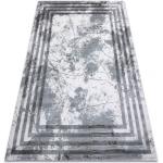 Matto AKRYYLI VALS 01553A C53 74 Kehys marmori harmaa / väri norsunluu 70x140 cm