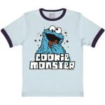 Cookie Monster Kids T-Shirt - Sesame Street Childrens Short Sleeve - LOGOSHIRT Crew Neck T-Shirt - blue - Licensed original design - High quality, Size 55.12/59.84 inches, 10-12 years