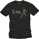 Vintage Kult T-Shirt für Herren Pulp Fiction schwarz Größe M