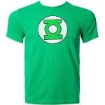 Coole-Fun-T-Shirts Big Bang Theory T-Shirt with Green Lantern Logo green logo Size:S