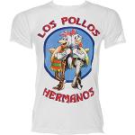 Coole-Fun-T-Shirts Los Pollos Hermanos Heisenberg Original Breaking Bad T-Shirt white Size:S
