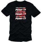 Coole-Fun-T-Shirts Men's T-Shirt Knock Knock Penny / Big Bang Theory Vintage Logo black Size:M