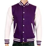 Coole-Fun-T-Shirts Men's Track Jacket Purple Violett/weiß Size:M