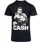 Coole-Fun-T-Shirts T-Shirt Johnny Cash - Flippin, schwarz, S, FT39