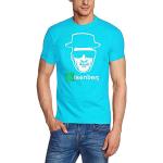 Coole-Fun-T-Shirts T-Shirt Heisenberg Head Logo blue Sky Size:Large