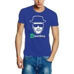 Coole-Fun-T-Shirts T-Shirt with "Heisenberg Head" Logo blue blue Size:Small