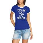 Coole-Fun-T-Shirts T-Shirt Team Sheldon - Big Bang Theory Vintage Rigi, blau, S, 10746_blau_RIGI_GR.S