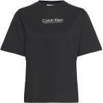 Naisten Mustat Koon S Lyhythihaiset Calvin Klein Logo-t-paidat 