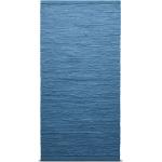 Cotton Home Textiles Rugs & Carpets Cotton Rugs & Rag Rugs Blue RUG SOLID