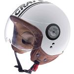 Cratoni Milano Scooter / E-Bike Helmet White / Black Gloss Size S (55-56 cm)