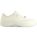 Naisten Valkoiset Casual-tyyliset Nauhalliset Crocs LiteRide Vapaa-ajan kengät alennuksella 