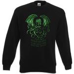 Cthulhu R'Lyeh Sweatshirt Sweater Pullover - Wars Horror Arkham H. P. Lovecraft Miskatonic T-Shirt Sizes S - 3xl (l)