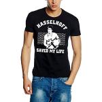 David Hassel Hoff Saved My Live Dont Hassel The Hoff – Baywatch – T-shirt - black Size:L