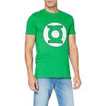 DC Originals Green Lantern Men's Distressed Logo Short Sleeve T-Shirt, Green, Small