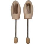 Delfa Wooden Shoe Trees, Shoe Stretcher, Shoe Shaper with Metal Spiral Spring, Care for all Shoes, 1 Pair - Beige - 40/41