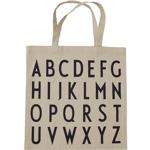 Design Letters Tote Bag ABC Beige