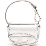 Diesel 1DR leather bag charm - Silver