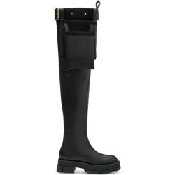 Dion Lee Gao thigh-high boots - Black