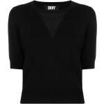 Naisten Mustat Nyloniset DKNY V -kaula-aukkoiset O-aukkoiset neulepuserot 
