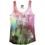 Doctor Who Time Can Be Rewritten Damen Racerback Tank (X-Large)