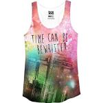Doctor Who Time Can Be Rewritten Damen Racerback Tank (Large)