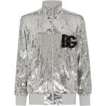 Dolce & Gabbana D&G sequinned bomber jacket - Silver