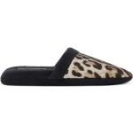 Lasten Mustat Leopardikuvioiset Pyöreäkärkiset Slip on -malliset Dolce&Gabbana Leopardi-aiheiset Froteetossut 