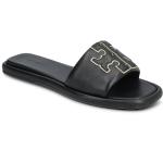 Double T Sport Slide Designers Sandals Flat Black Tory Burch