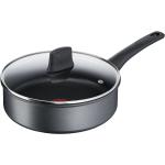 Easy Chef Sautepan 24 Cm W. Lid Home Kitchen Pots & Pans Saucepans Black Tefal