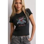Ed Hardy - Crop tops - Washed Black - Love Kills Slowly Baby T-Shirt - Topit & T-paidat