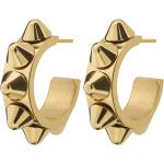 Edblad - Korvakorut Peak Creole Earrings Small Gold - Kulta - ONE SIZE