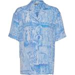 Edgar Print Shirt 22-02 Tops Shirts Short-sleeved Blue HOLZWEILER