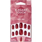 ELEGANT TOUCH Oval False Nails Ruby Red 24pcs