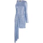 Elisabetta Franchi asymmetric sequinned dress - Blue