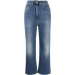Elisabetta Franchi cropped high-waisted jeans - Blue