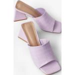 Naisten Violetit Koon 37 Neliökärkiset Ellos Korkeakorkoiset sandaalit kesäkaudelle 7-9cm koroilla 