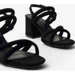 Naisten Mustat Koon 38 Ellos Tolppakorko Korkeakorkoiset sandaalit kesäkaudelle 7-9cm koroilla 