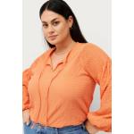 Naisten Oranssit Polyesteriset Ellos O -kaula-aukkoiset Kestävän muodin Plus-koon tunikat alennuksella 