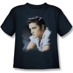 Elvis - Blue Profile Juvy T-Shirt In Navy, Large (7), Navy