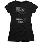 Elvis - Jailhouse Rock Juniors T-Shirt In Black, Medium, Black