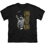 Elvis Presley - Youth Long Live The King T-Shirt, Large, Black