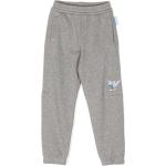 Emporio Armani Kids x Smurfs embroidered-logo track pants - Grey