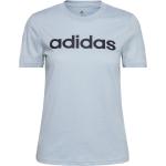 Naisten Siniset Koon S Lyhythihaiset adidas Sportswear Logo-t-paidat 