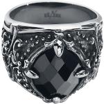etNox hard and heavy - Gootti Sormus - Black Diamond - varten Musta-hopea