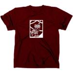 Eule of Minerva T-Shirt, Athena, Illuminati, S, maroon