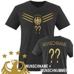 Euro 2016 Germany Deluxe F1 'Name and number – Men's V Neck T-Shirt, Black