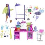 "Extra Doll & Vanity Playset Toys Dolls & Accessories Dolls Multi/patterned Barbie"