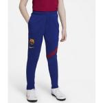 Siniset Polyesteriset Nike Football FC Barcelona Kestävästi tuotetut Lasten leggingsit alennuksella 