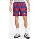 F.C. Barcelona Flow Men's Nike Graphic Football Shorts - Red - 50% Recycled Polyester