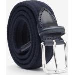 FABIANO Elastic Braided Wool Belt Dark Blue